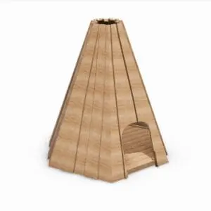 Tipi - sekskantet i lerk