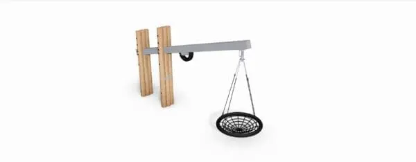 Sjiraffgynge med drager av stål