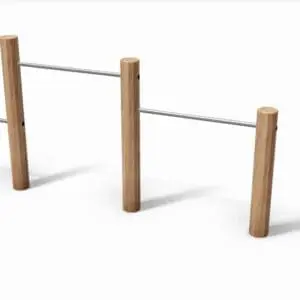 Robinia kullbøtteholder med 3 rom