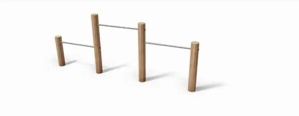 Robinia kullbøtteholder med 3 rom