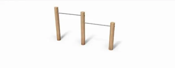 Robinia kullbøtteholder med 2 rom