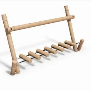 Balansegang med stubber
