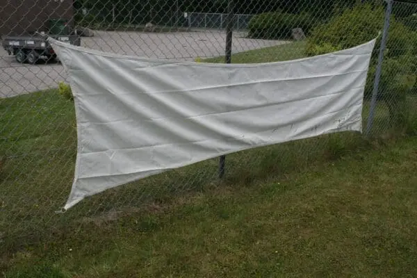 Pe firkantmarkise/sidemarkise 1,3x4 m - off-white inkl. braketter - Bilde 2