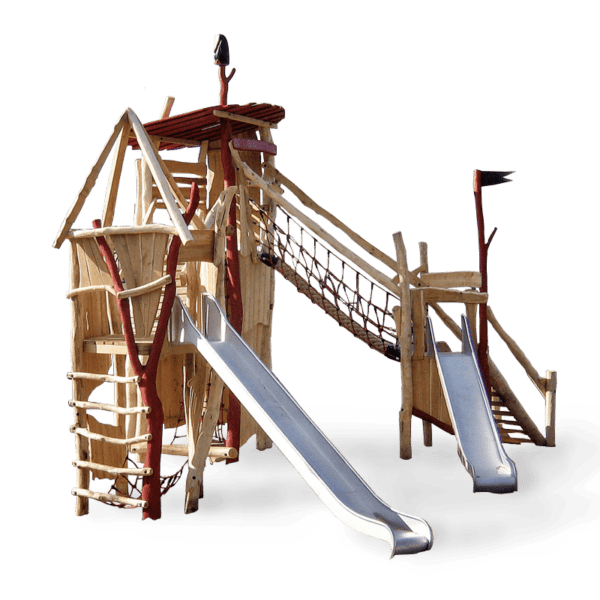 Klatresystem for slottstårn