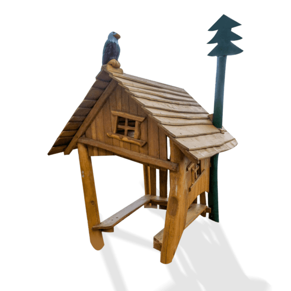 Liten skogshytte (uten ørnefigur)