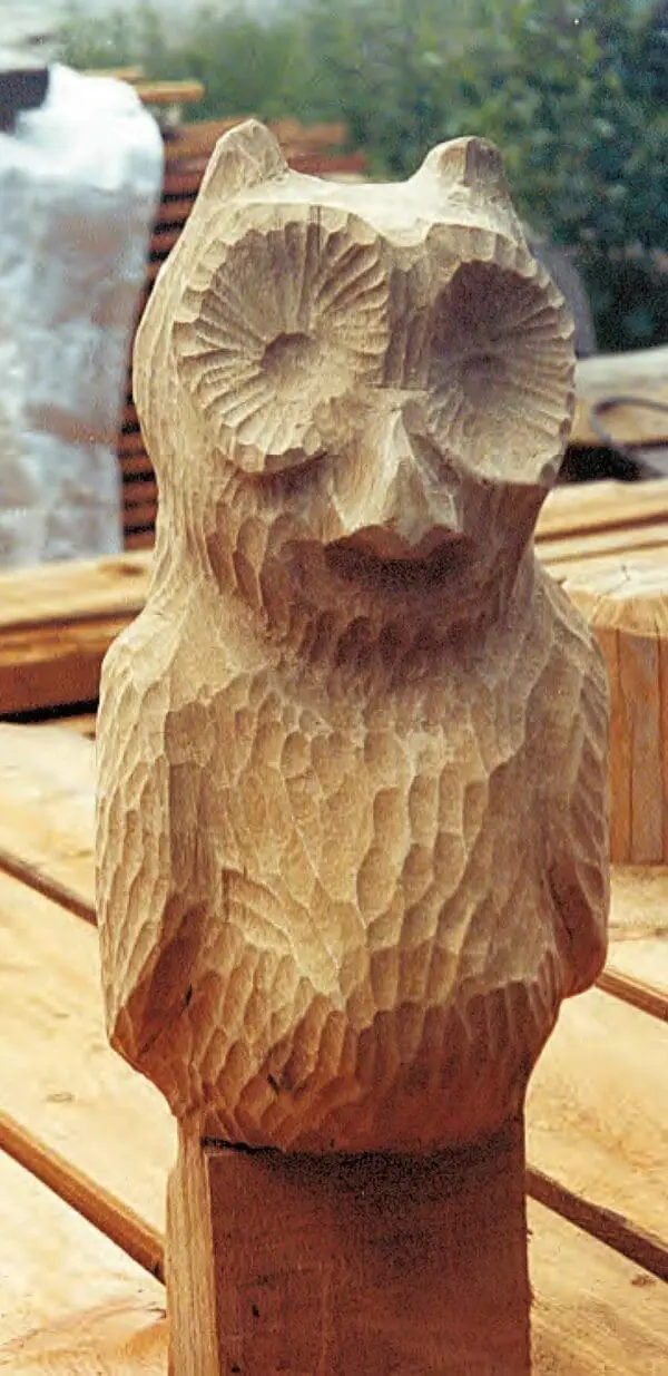 dyreskulptur ugle eller ørn - Bilde 2
