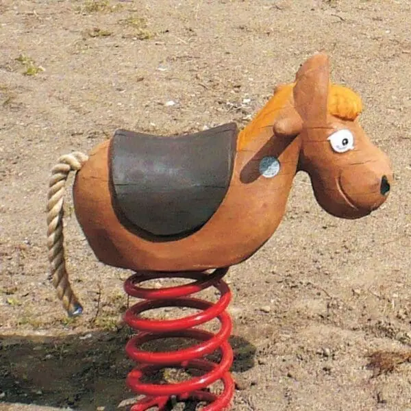 gyngehest med sal - Bilde 3