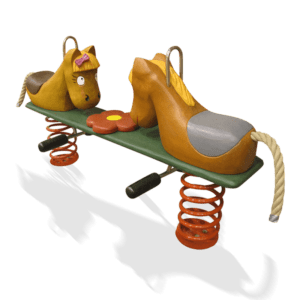 dobbel rocker de heldige hestene