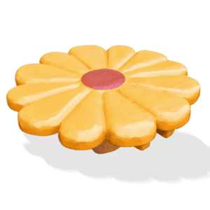 baking av bordblomst (gul)