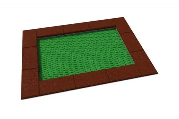Rektangulær trampoline 150 x 200