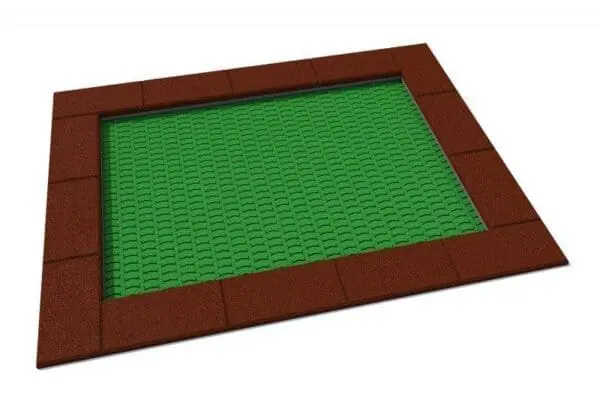 Rektangulær trampoline 175 x 225