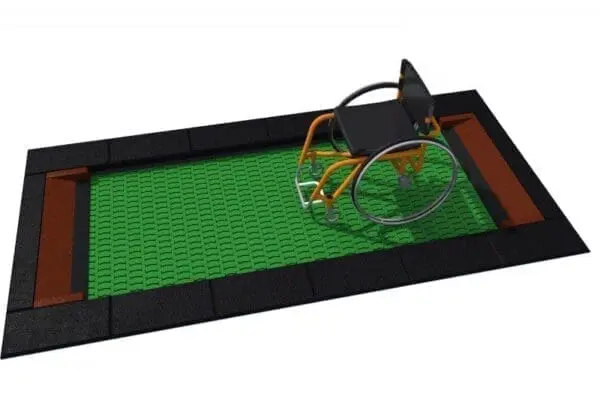 Rektangulær trampoline medium 150 x 250
