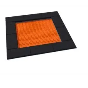 Firkantet trampoline 150 x 150