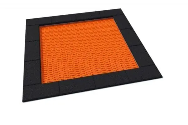 Firkantet trampoline 200 x 200