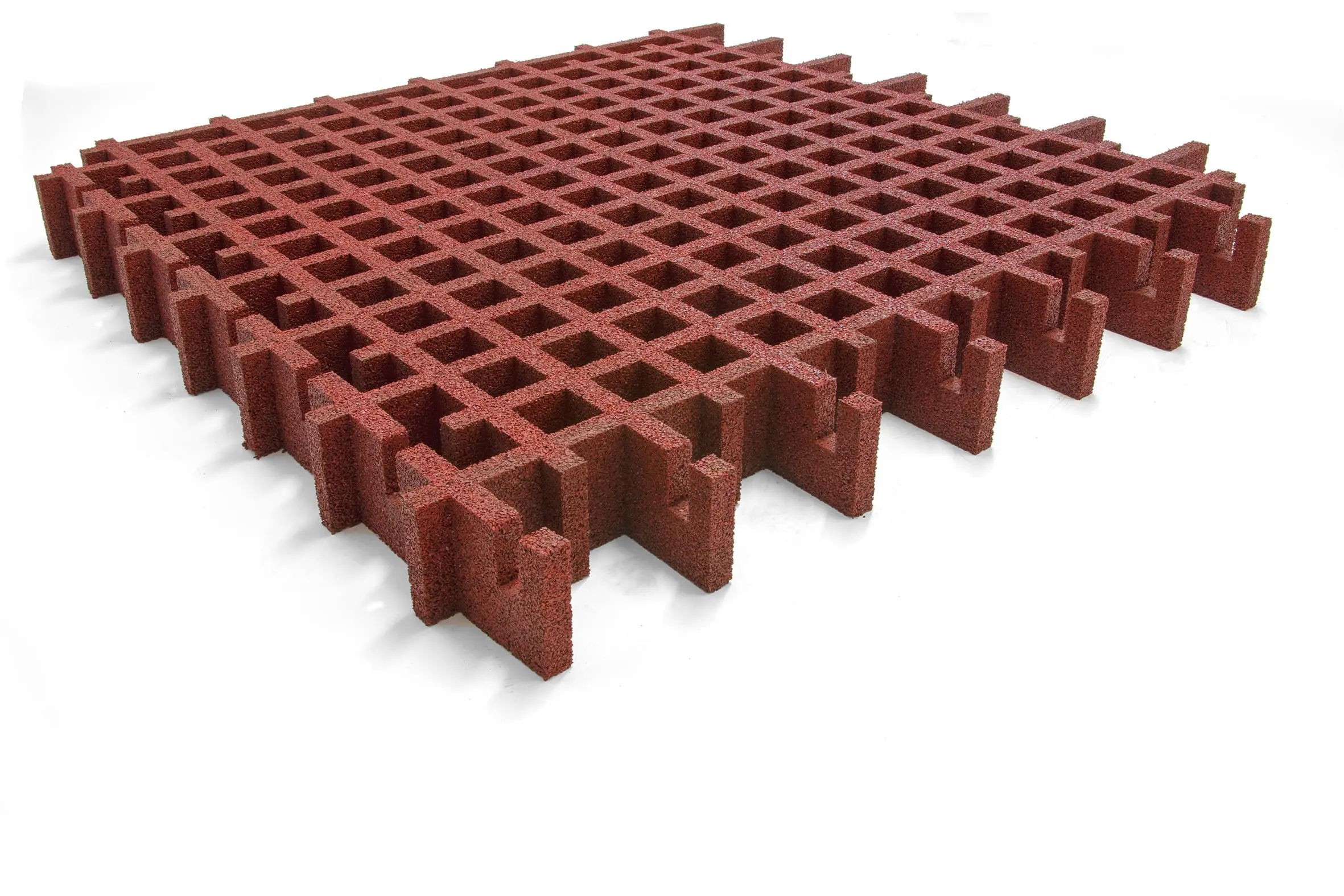 Gressmatte Rød Fallhøyde 3m 100x100x10cm