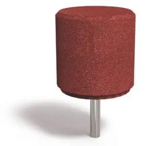 Stålanker for gummikule