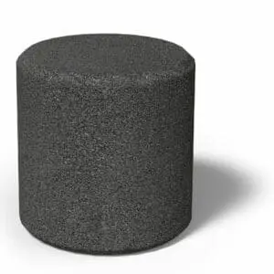 Gummisylinder grå Ø45 cm, H45 cm