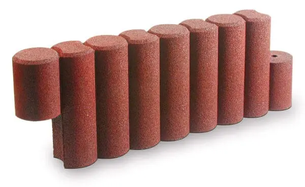 Gummikant palisadeutseende Rød Ø15cm, L115cm, H40cm
