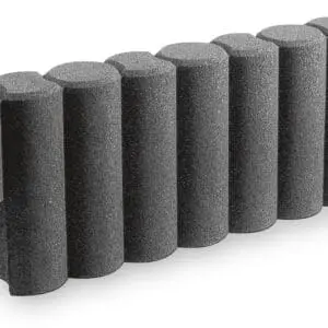 Gummikant palisadeutseende Grå Ø15cm, L115cm, H40cm