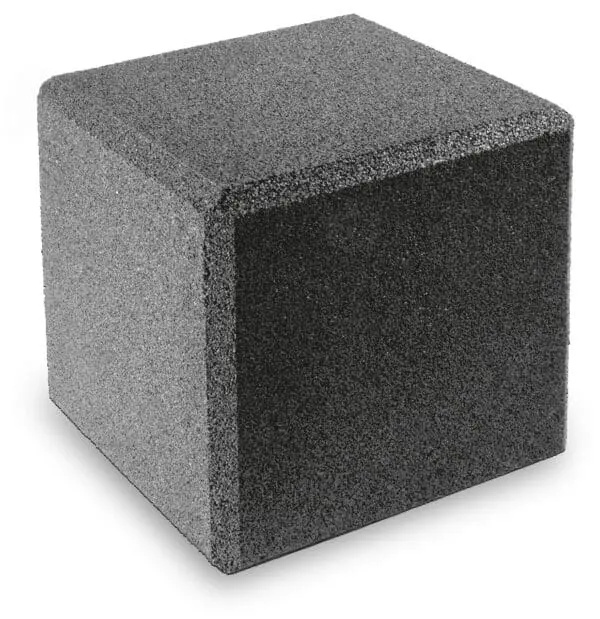 Gummikube grå 40x40x40cm