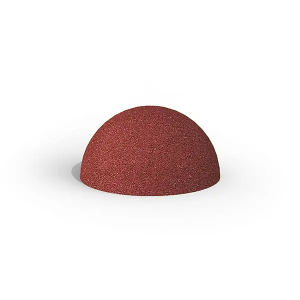 Halv gummiball rød Ø75 cm