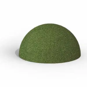 Halv gummiball grønn Ø75 cm