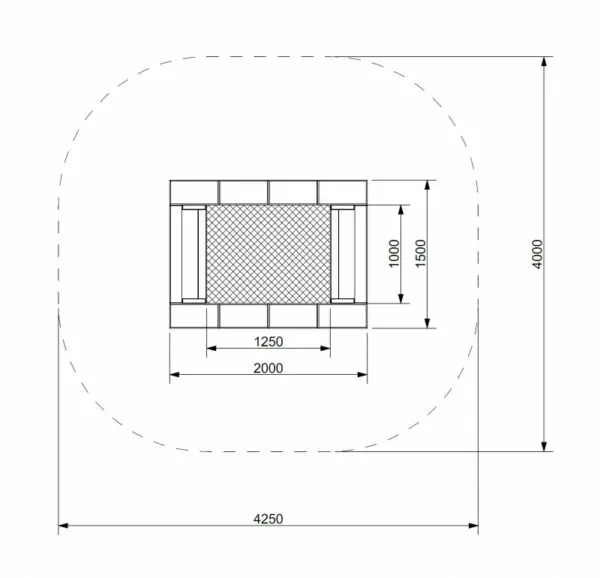 Trampoline ORTA-I 150 x 200 for rullestolbrukere - Bilde 5
