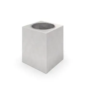 DECO avfallsbeholder i hvit betong 02