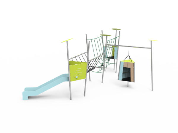 Slott med to tårn og hytte - Bilde 2