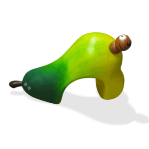 Lekfigur päron med mask 