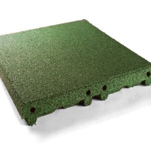 Gummifliser Grønn Fallhøyde 2,4m 50x50x8cm - Pris M2