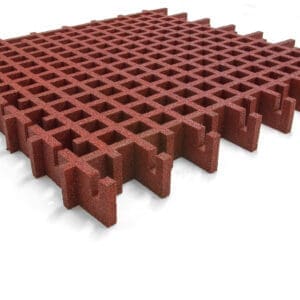 Gressmatte Rød Fallhøyde 3m 100x100x10cm