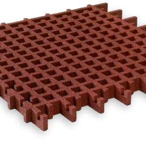 Gressmatte rød fallhøyde 1,5 m 100x100x4,5 cm