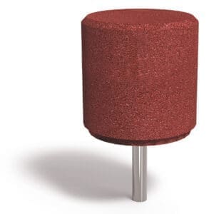 Stålanker for gummikule