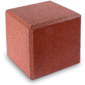 Gummikube rød 40x40x40cm