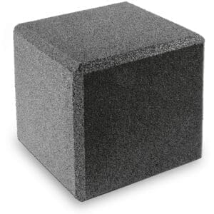 Gummikube grå 40x40x40cm